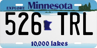MN license plate 526TRL