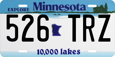 MN license plate 526TRZ