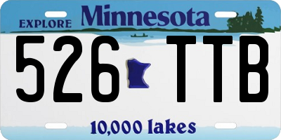 MN license plate 526TTB
