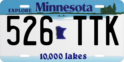 MN license plate 526TTK