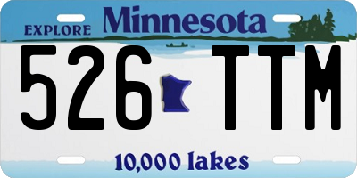 MN license plate 526TTM