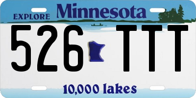 MN license plate 526TTT
