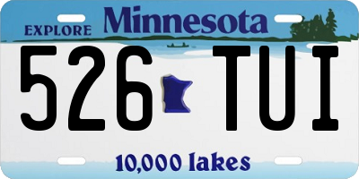 MN license plate 526TUI