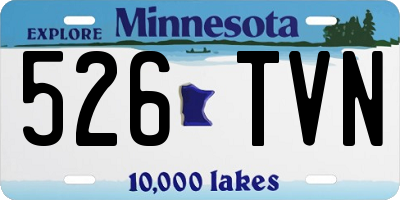 MN license plate 526TVN