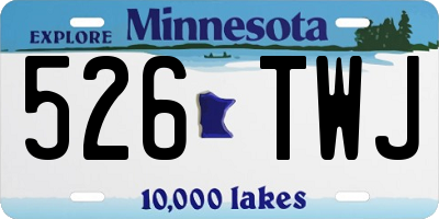 MN license plate 526TWJ