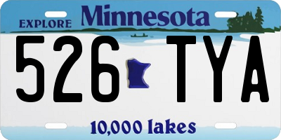 MN license plate 526TYA