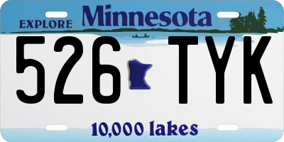 MN license plate 526TYK
