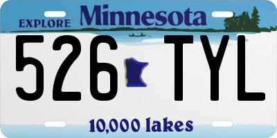 MN license plate 526TYL