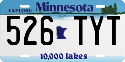 MN license plate 526TYT