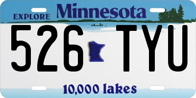 MN license plate 526TYU