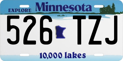 MN license plate 526TZJ