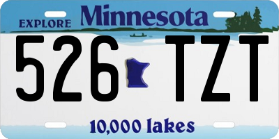 MN license plate 526TZT