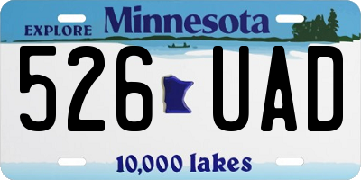 MN license plate 526UAD