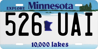 MN license plate 526UAI