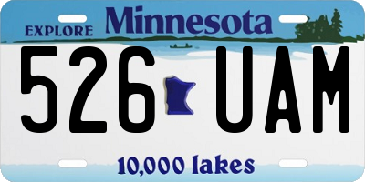 MN license plate 526UAM
