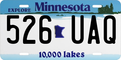 MN license plate 526UAQ