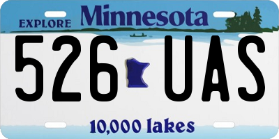 MN license plate 526UAS