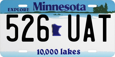 MN license plate 526UAT