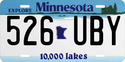 MN license plate 526UBY