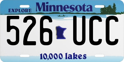 MN license plate 526UCC
