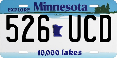 MN license plate 526UCD