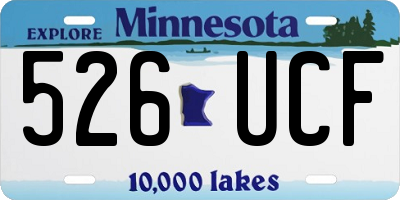 MN license plate 526UCF