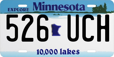 MN license plate 526UCH