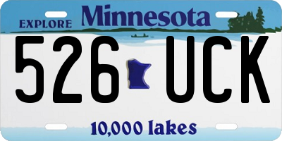 MN license plate 526UCK
