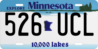MN license plate 526UCL