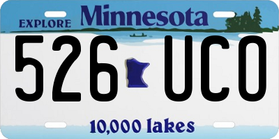 MN license plate 526UCO