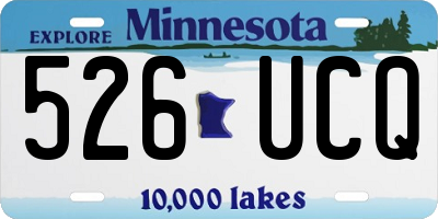 MN license plate 526UCQ