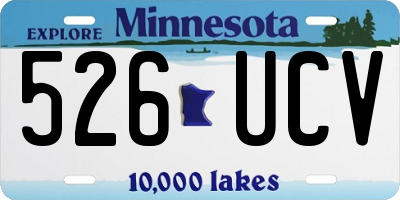 MN license plate 526UCV