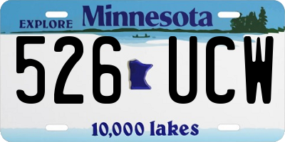 MN license plate 526UCW