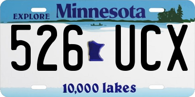 MN license plate 526UCX