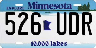 MN license plate 526UDR