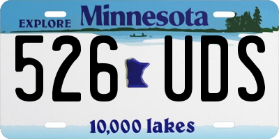 MN license plate 526UDS