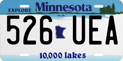MN license plate 526UEA