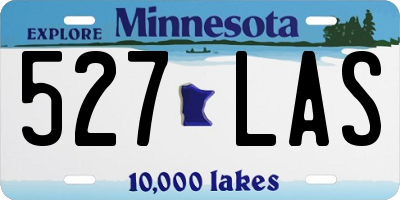 MN license plate 527LAS