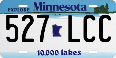 MN license plate 527LCC