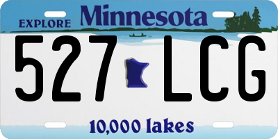 MN license plate 527LCG