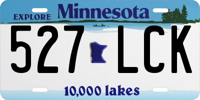MN license plate 527LCK