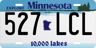 MN license plate 527LCL
