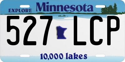 MN license plate 527LCP