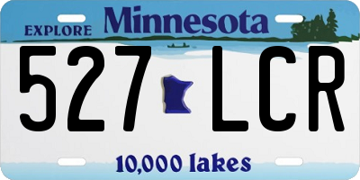 MN license plate 527LCR