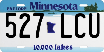 MN license plate 527LCU