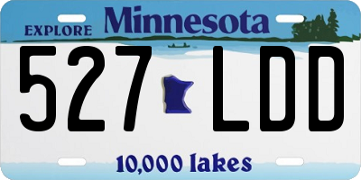 MN license plate 527LDD