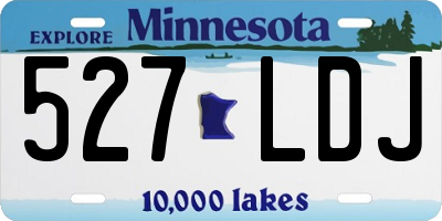 MN license plate 527LDJ