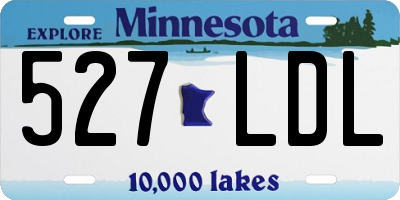 MN license plate 527LDL