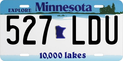 MN license plate 527LDU