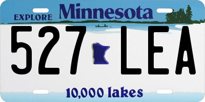 MN license plate 527LEA